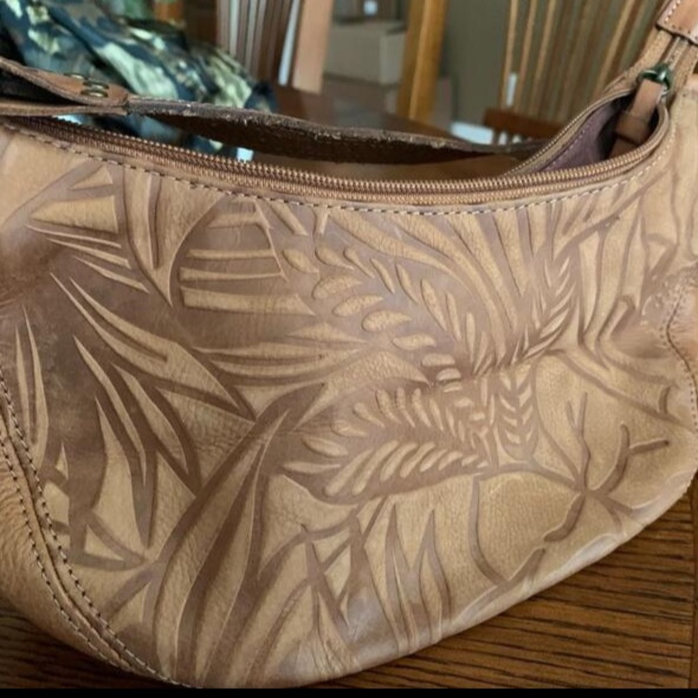 Brown Patterned Purse